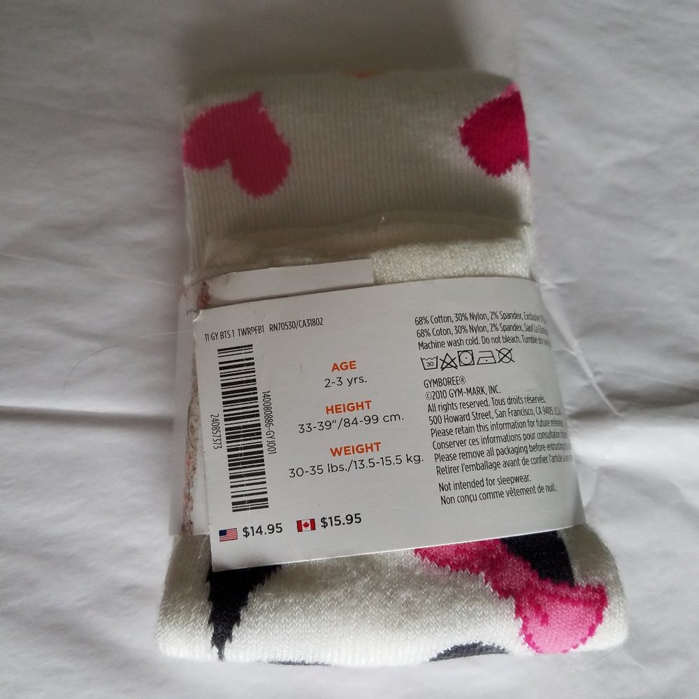 Gymboree Panda Academy 2T-3T fashion bottom tights NWT